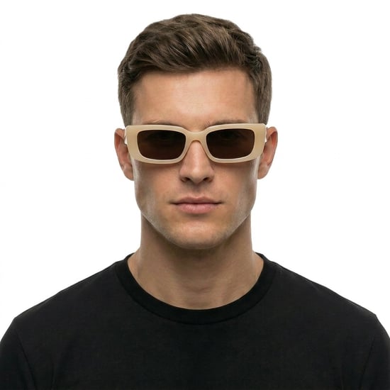 Rechteckige Sonnenbrille für Herren und Damen PERI056S24PLA0011764 - Image 6