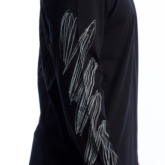 Herren Langarm-T-Shirt Scribble Diags 44MAB086G5J0051001 - Image 4