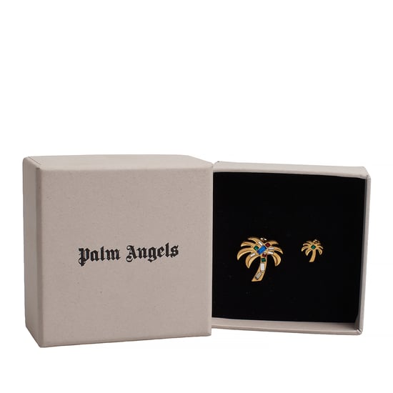 Damenohrringe mit Palmenbaumdesign und Steinen PWOD026R24MAT0017684 - Image 1