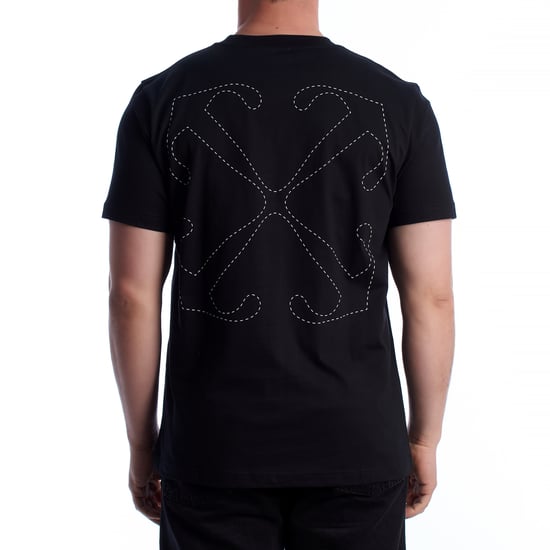 Herren Kurzarm-T-Shirt Stitch Arrangement Slim 44MAA027G5J00A1001 - Image 3