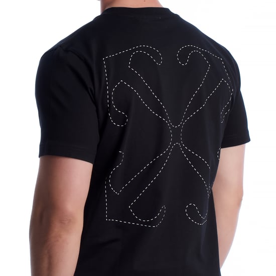 Herren Kurzarm-T-Shirt Stitch Arrangement Slim 44MAA027G5J00A1001 - Image 4