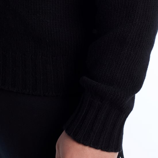 Herren Wollpullover mit gesticktem Logo PMHE027C99KNI001 - Image 4