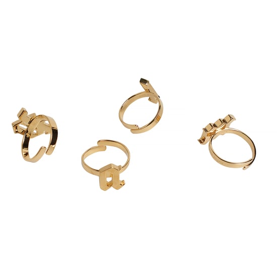 Set von 4 Ringen mit Logo-Buchstaben PMOC015E23MAT0017676 - Image 4