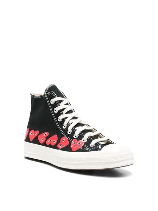 Comme des Garçons PLAY x Converse Chuck 70 Hi Sneakers - Image 2