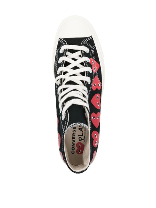 Comme des Garçons PLAY x Converse Chuck 70 Hi Sneakers - Image 4