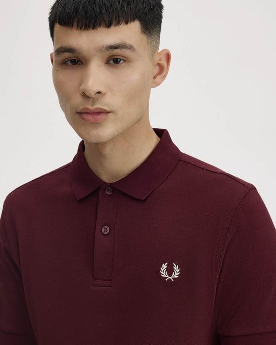 Fred Perry - Polo M6000 rouge uni pour homme - Image 5