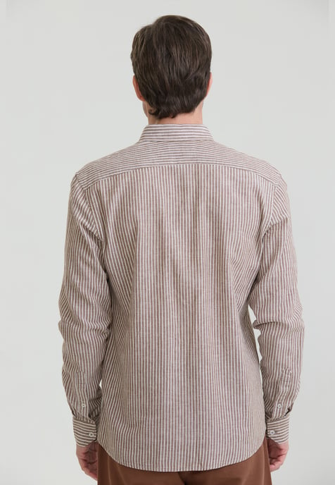 Hemd Gestreiftes Langarm Hemd - Image 3