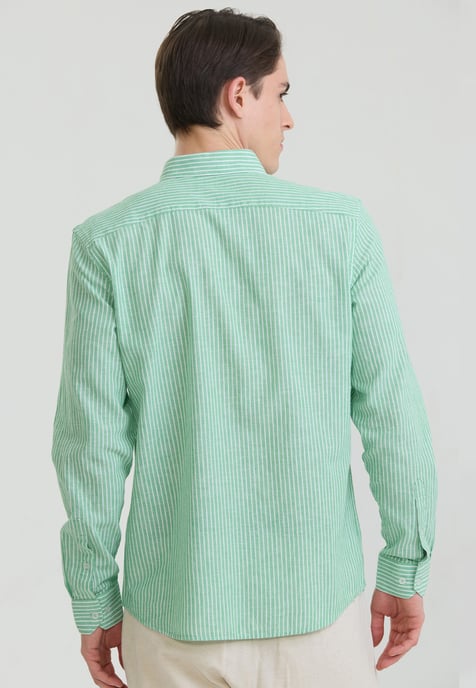 Hemd Gestreiftes Langarm Hemd - Image 3