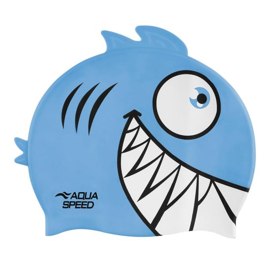 Jungen Mädchen Piranha-Muster Schwimmkappe | Silikon 3D-Druck Einfach Passende Schwimmkappe - Image 2