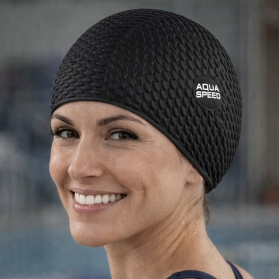 Damen Bombastische Schwimmhaube | Lange Haare Weiche Latex Komfortable Passform Haube - Image 3