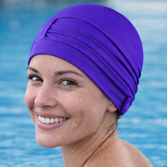 Damen Bequeme Stoff-Schwimmhaube | Turban-Stil Leichte Schwimmhaube - Image 4