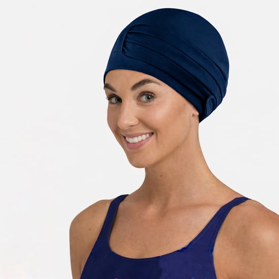 Damen Bequeme Stoff-Schwimmhaube | Turban-Stil Leichte Schwimmhaube - Image 3
