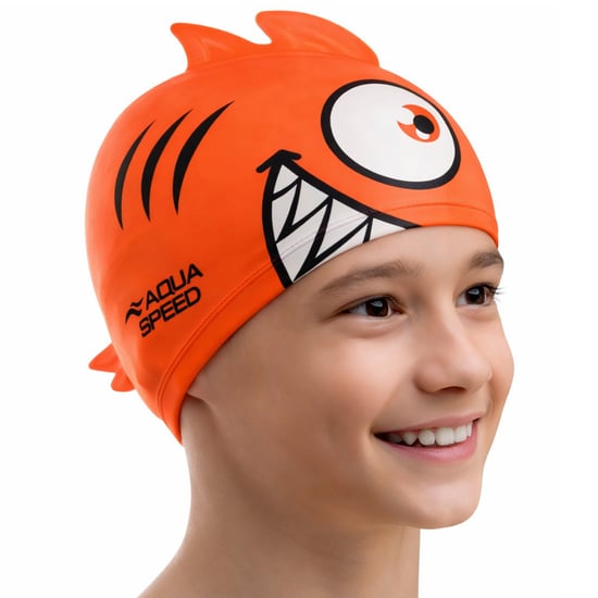 Jungen Mädchen Piranha-muster Badehaube | Silikon 3D-Druck Einfache Passform Schwimmkappe - Image 3