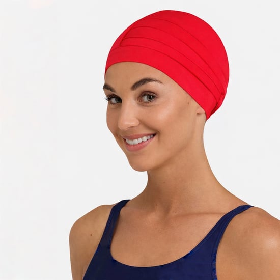 Damen Bequeme Stoff-Schwimmhaube | Turban-Stil Leichte Schwimmhaube - Image 3