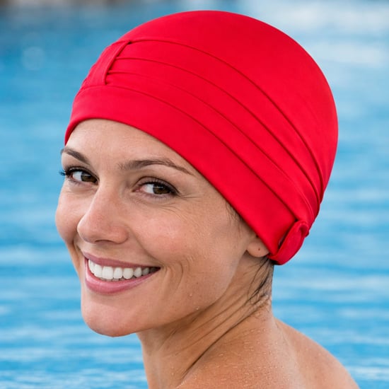 Damen Bequeme Stoff-Schwimmhaube | Turban-Stil Leichte Schwimmhaube - Image 4