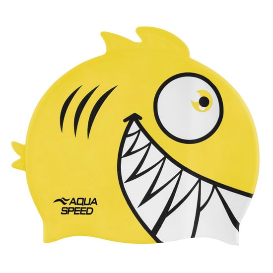 Jungen Mädchen Piranha-Muster Badehaube | Silikon 3D-Druck Easy Fit Schwimmhaube - Image 2