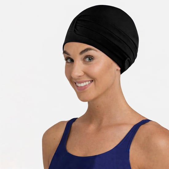 Damen Bequeme Stoff-Schwimmhaube | Turban Stil Leichte Schwimmhaube - Image 3