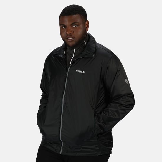 Regatta Herren Lyle IV Wasserdichte Kapuzenjacke (Schwarz) - Image 2