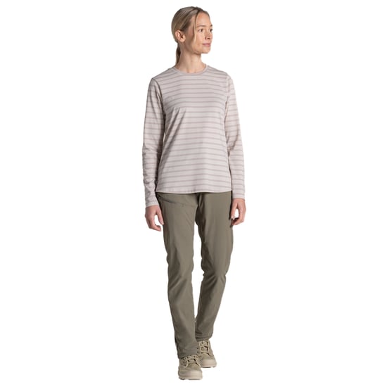 Craghoppers - "Akona" T-Shirt für Damen, Nosilife, Langärmlig (Auster-Grau) - Image 4