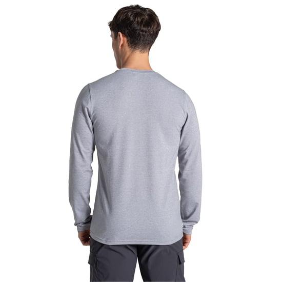 Craghoppers - "Abel" T-Shirt für Herren Langärmlig (Hellgrau Meliert) - Image 2