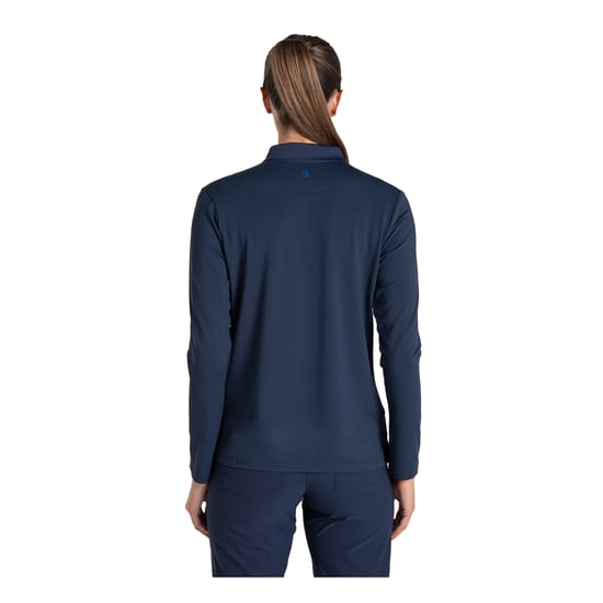 Craghoppers - "Thornbury" Poloshirt für Damen, Nosilife, Emblem, Langärmlig (Marineblau) - Image 2