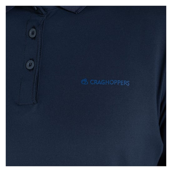 Craghoppers - "Thornbury" Poloshirt für Damen, Nosilife, Emblem, Langärmlig (Marineblau) - Image 3