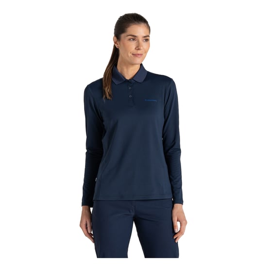 Craghoppers - "Thornbury" Poloshirt für Damen, Nosilife, Emblem, Langärmlig (Marineblau) - Image 4