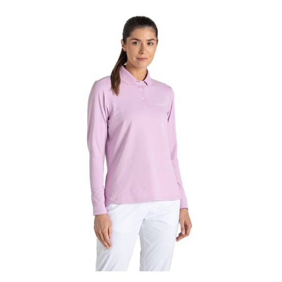 Craghoppers - "Thornbury" Poloshirt für Damen, Nosilife, Emblem, Langärmlig (Orchidee) - Image 4