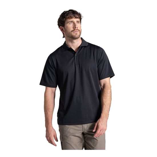 Craghoppers - "Expert Basecamp" Poloshirt für Herren, Feuchtigkeit ableitend (Schwarz) - Image 4