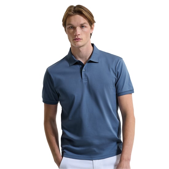 Asquith & Fox - "Premium" Poloshirt für Herren, Mercerisierte Baumwolle (Blaustahl) - Image 3