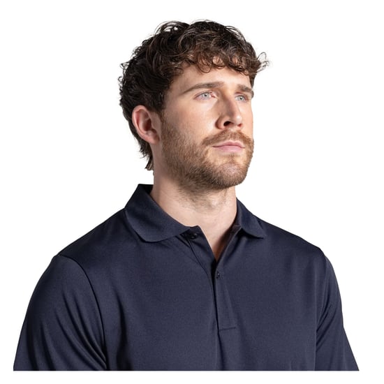 Craghoppers - "Expert Basecamp" Poloshirt für Herren, Feuchtigkeit ableitend (Dunkel-Marineblau) - Image 3