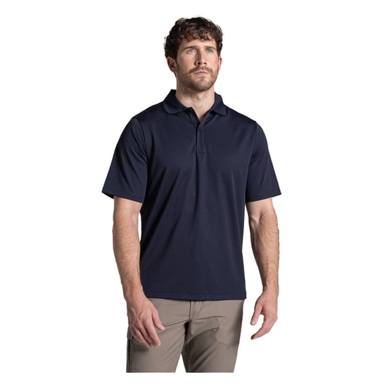 Craghoppers - "Expert Basecamp" Poloshirt für Herren, Feuchtigkeit ableitend (Dunkel-Marineblau) - Image 4