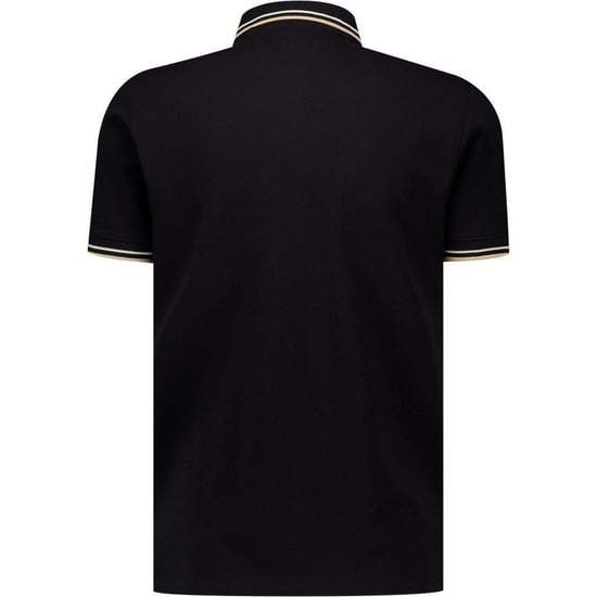 Lambretta - "Classic" Poloshirt für Herren, Logo (Schwarz/Nomade) - Image 2