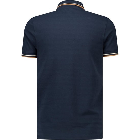 Lambretta - "Classic" Poloshirt für Herren, Logo (Marine/Rauchblau) - Image 2