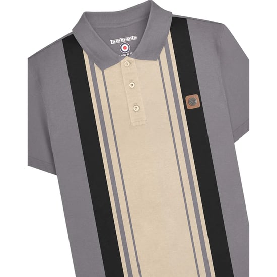 Lambretta - "Classic" Poloshirt für Herren/Damen Unisex (Eisen) - Image 3