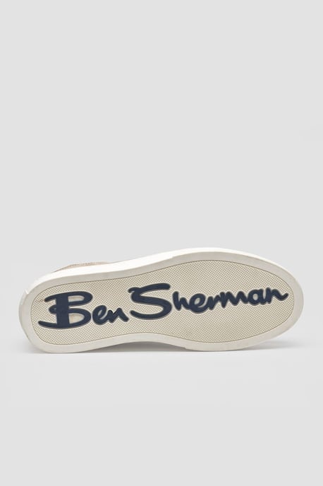 Ben Sherman Bentley II Wildleder Herren Stone Sneaker - Image 5
