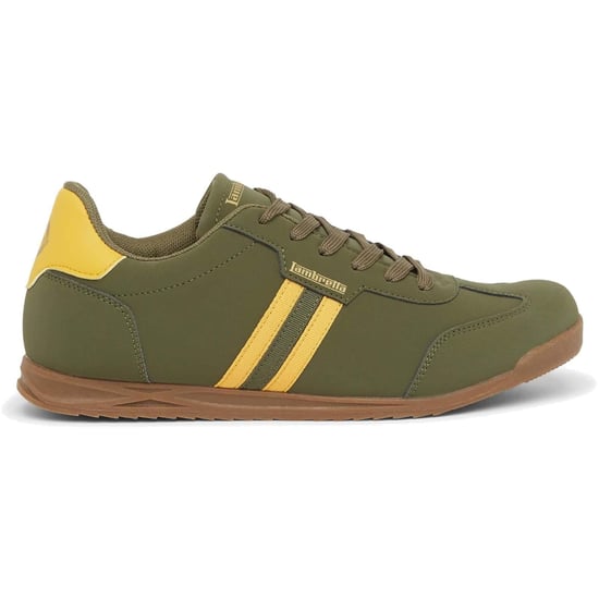 Lambretta Tackle Herren Sneaker Khaki/Gold - Image 2