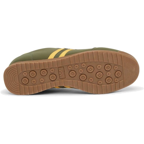 Lambretta Tackle Herren Sneaker Khaki/Gold - Image 5