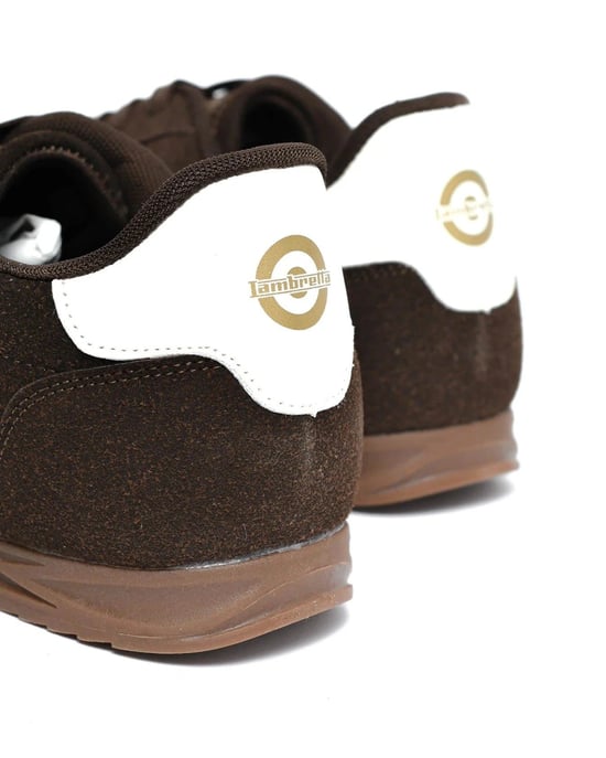 Lambretta Tackle Herren Schokoladen-Sneaker - Image 3