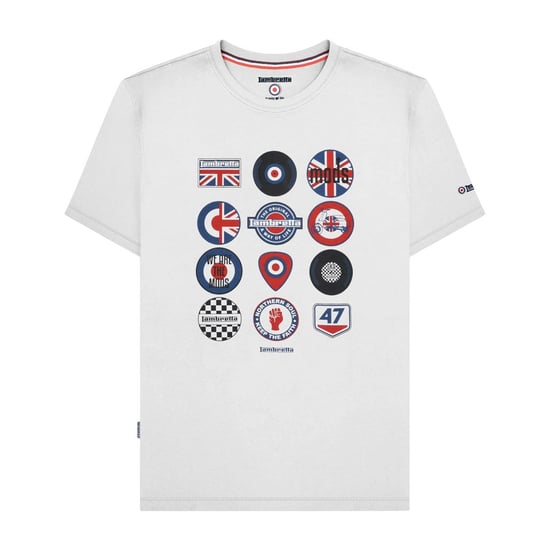 Lambretta - T-Shirt für Herren/Damen Unisex, Abzeichen, Baumwolle (Weiß) - Image 1