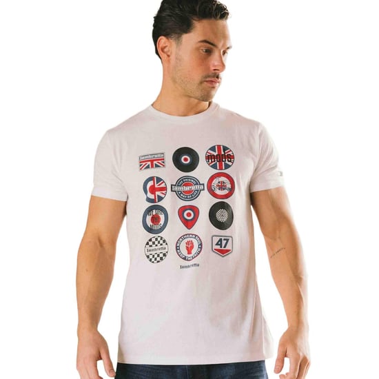 Lambretta - T-Shirt für Herren/Damen Unisex, Abzeichen, Baumwolle (Weiß) - Image 3