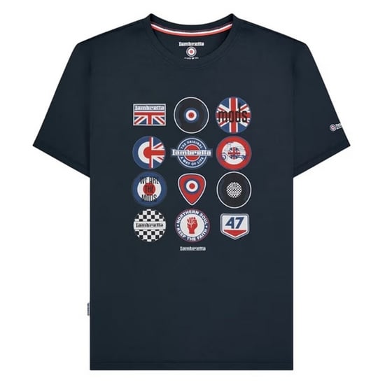 Lambretta - T-Shirt für Herren/Damen Unisex, Abzeichen, Baumwolle (Marine) - Image 1