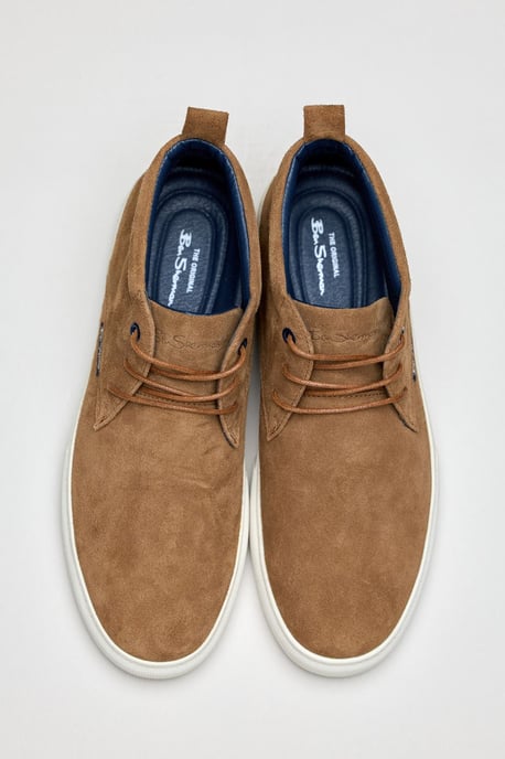 Ben Sherman Parkway Wildleder Herren Stiefel in Tan - Image 4