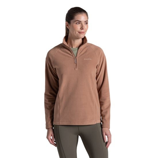 Craghoppers - "Miska VI" Fleece, mit halbem Reißverschluss für Damen (Umbrabraun) - Image 3