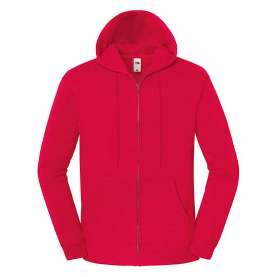 Fruit of the Loom - "Iconic Premium" Sweatjacke für Herren, mit Kapuze (Rot) - Image 1
