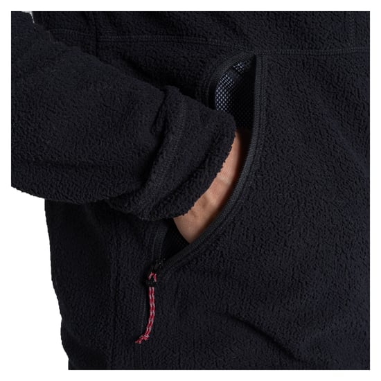Craghoppers - "Compresslite" Fleecejacke für Herren, mit Kapuze (Schwarz) - Image 3