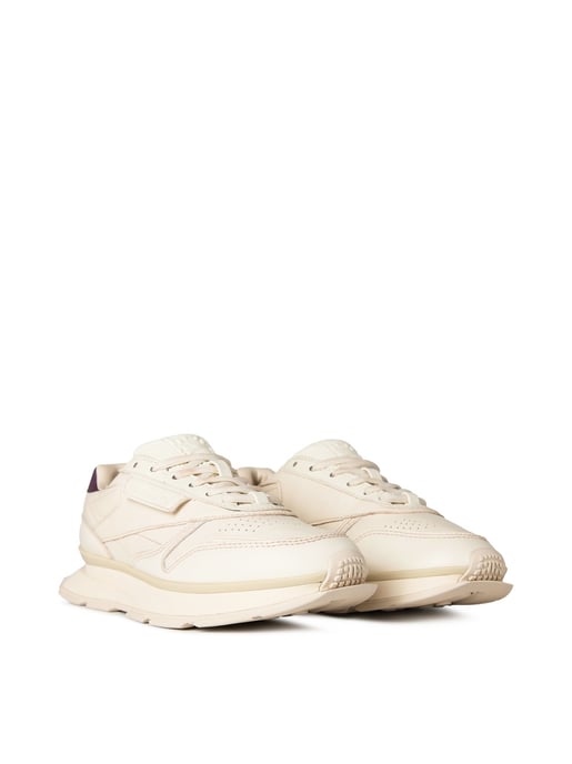 Klassische Leder-Sneaker von LTD, Off-White - Image 2