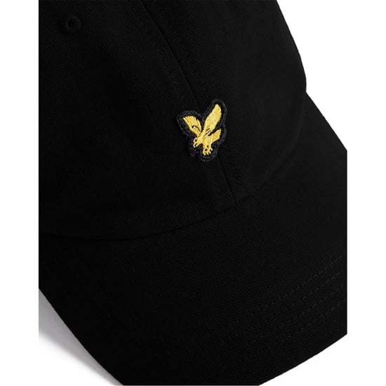 Zubehör Lyle And Scott Golden Eagle Logo Baseballcap mit geschwungenem Schirm in Jet Black - Image 2