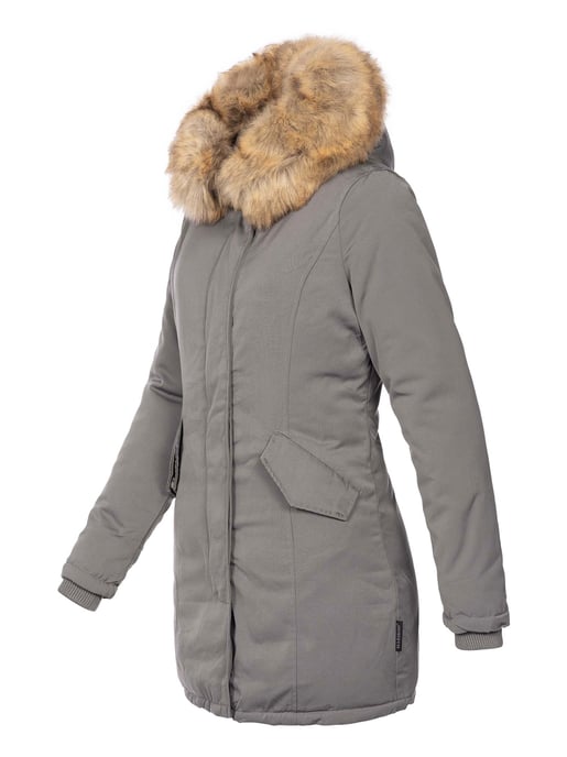 Marikoo Damen Winter Parka Karmaa mit abnehmbarem Kunstfellkragen - Image 2