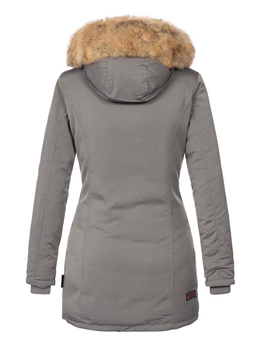 Marikoo Damen Winter Parka Karmaa mit abnehmbarem Kunstfellkragen - Image 3